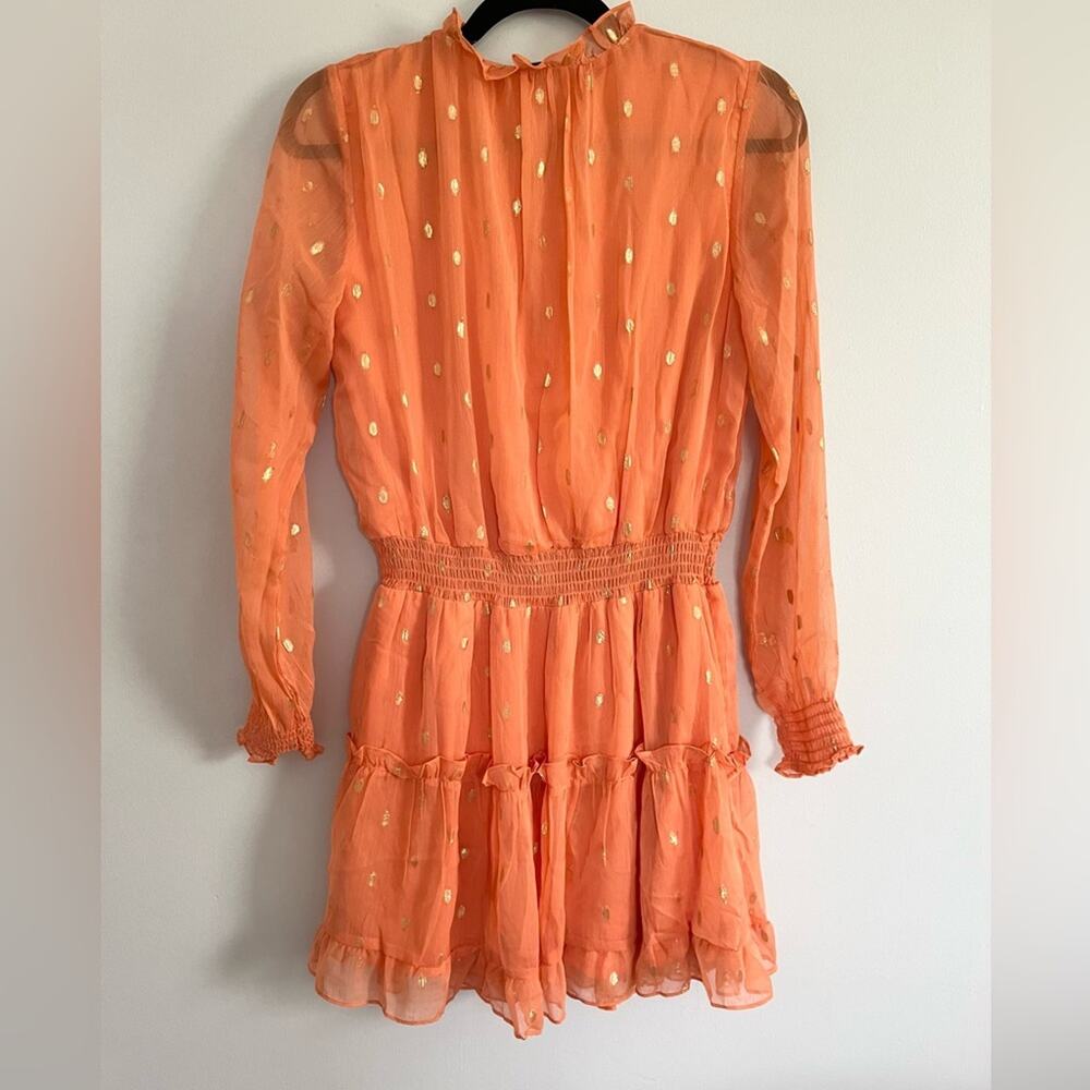 NSR Napean Sea Road Ruffle Trim Smocked Dress Size S - Picture 3 of 4